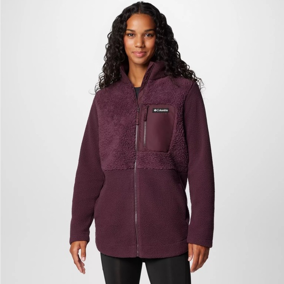 Women's Columbia Lodge™ Sherpa Full Zip Fleece Jacket - Picture 1 of 8